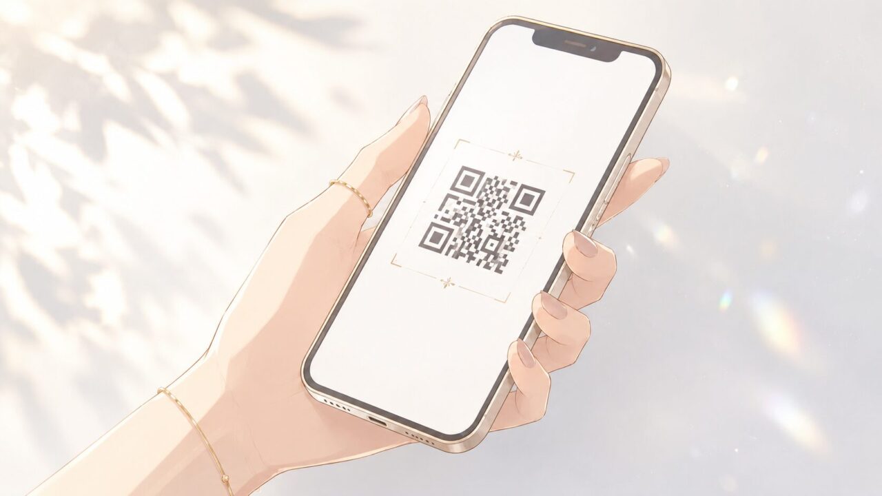 UESHIMA MUSEUMから送られるQRコードの画像